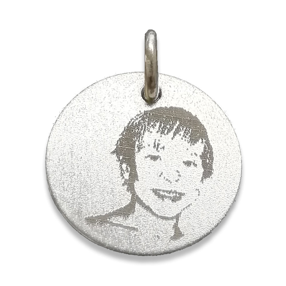 Anhänger Plakette eckig