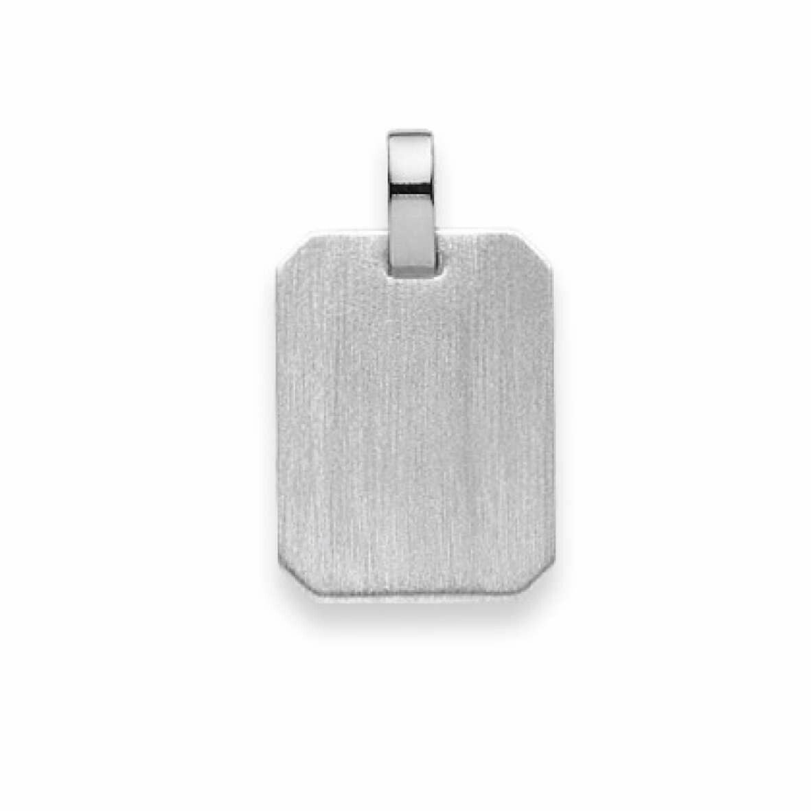 Anhänger Plakette eckig