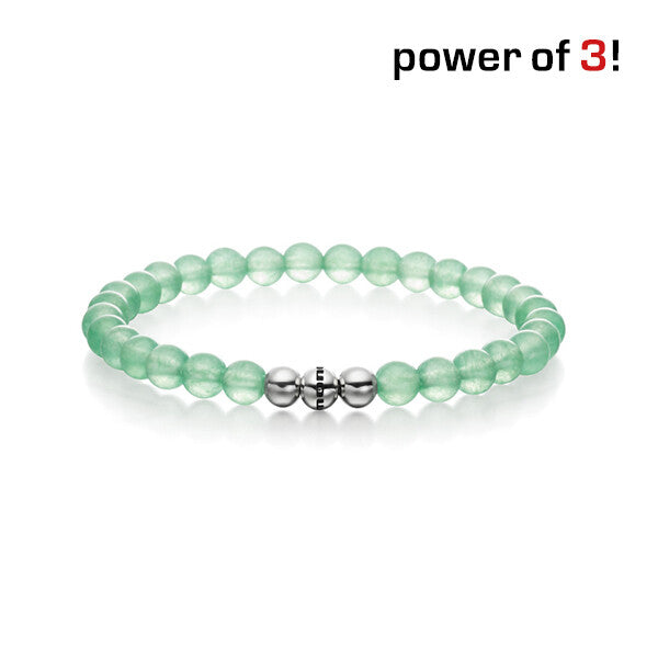 Power of 3! Perlenarmband, "Gelassenheit", Aventurin
