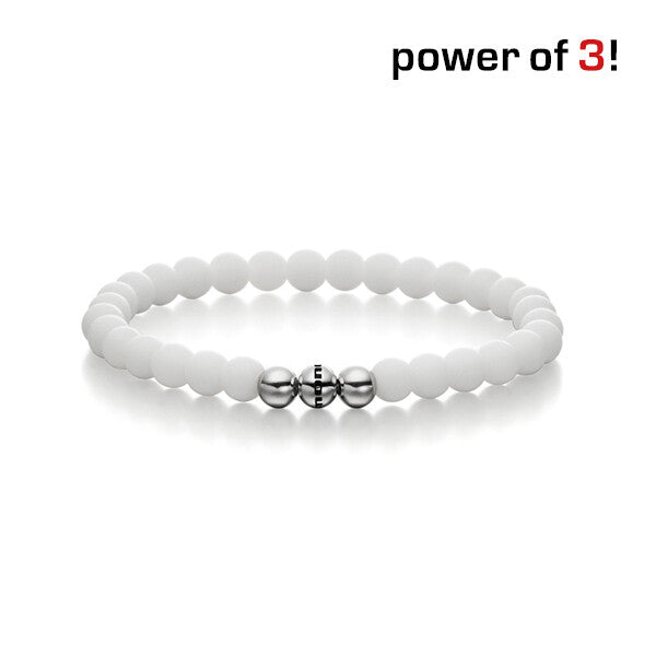 Power of 3! Perlenarmband, "Befreiung von Blockaden", Achat