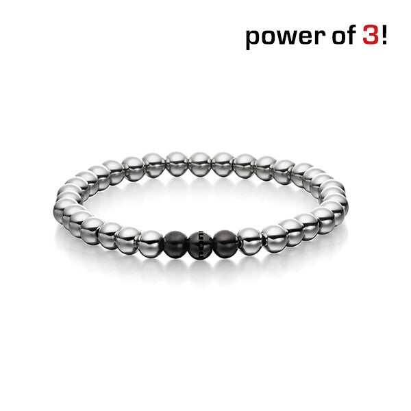 Power of 3! Perlenarmband ''Eleganz", Edelstahl
