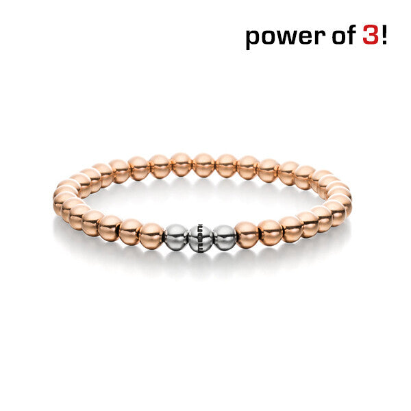 Power of 3! Perlenarmband ''Sanftmut", Edelstahl