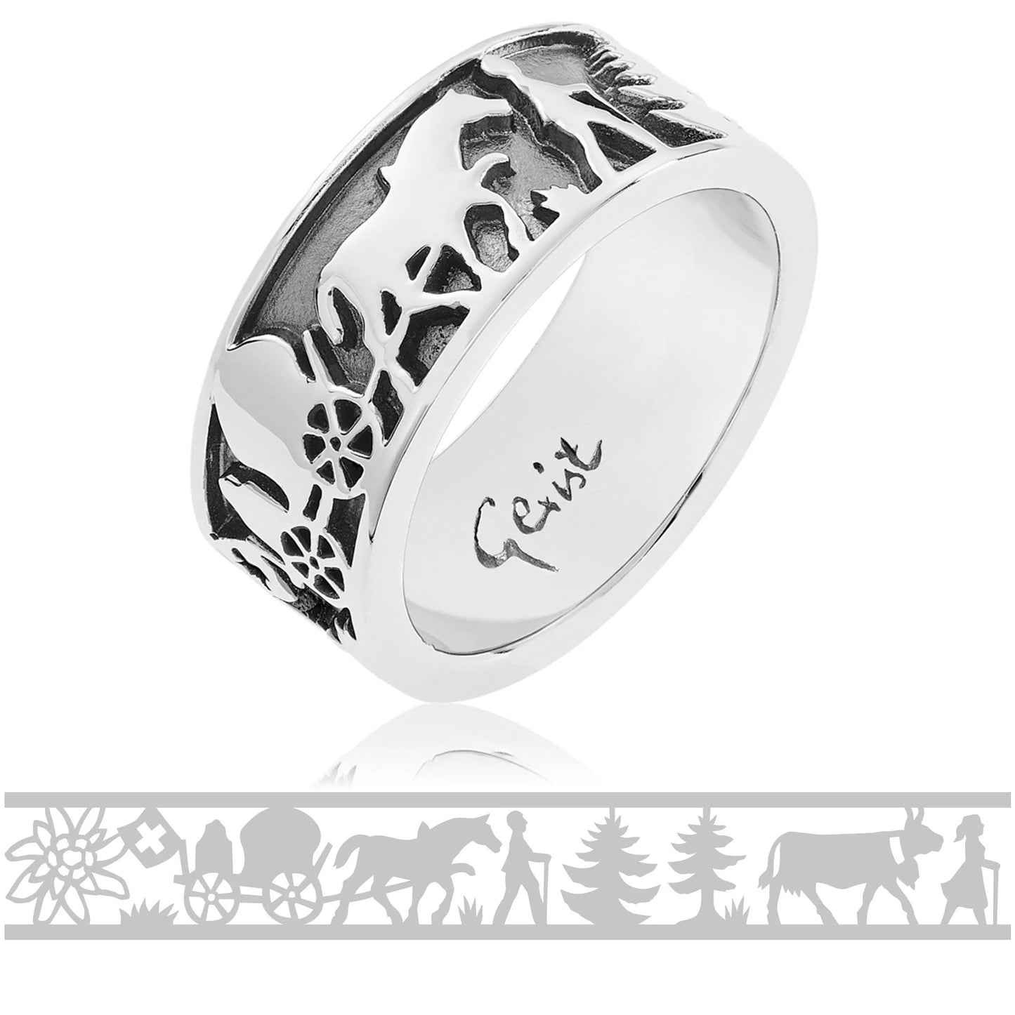 Ring Swiss Edelweiss - Mazenauer Uhren Schmuck
