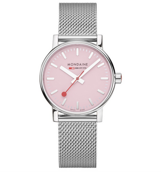 Mondaine SBB evo2 Wild Rose Ø35 - Mazenauer Uhren Schmuck